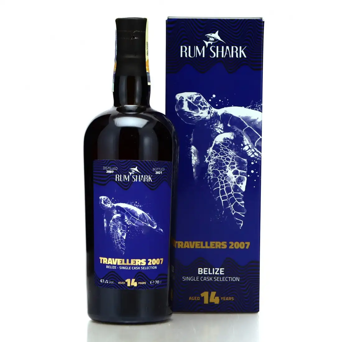 Image of the front of the bottle of the rum 2007