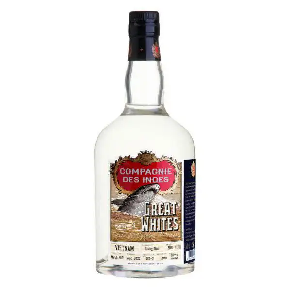 Image of the front of the bottle of the rum Great Whites Overproof VIET-CS