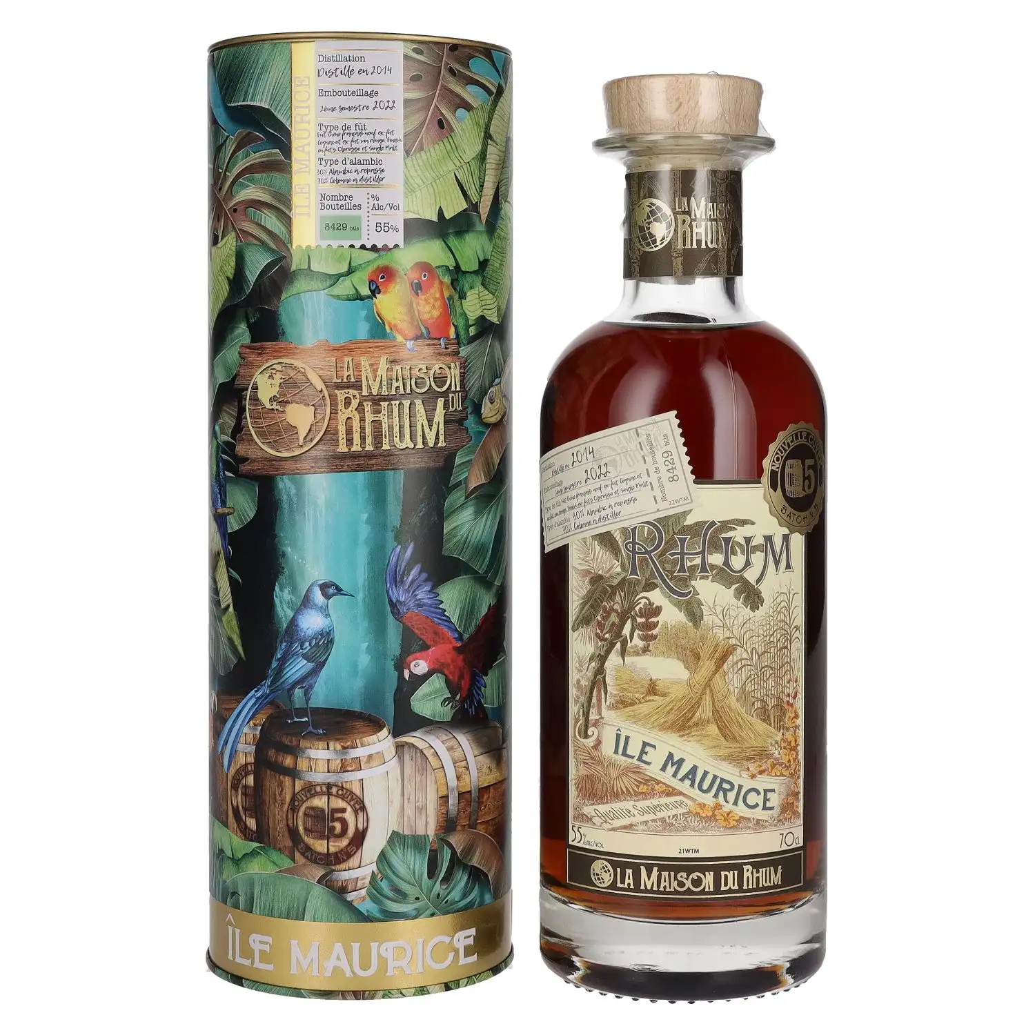 Image of the front of the bottle of the rum La Maison du Rhum Île Maurice