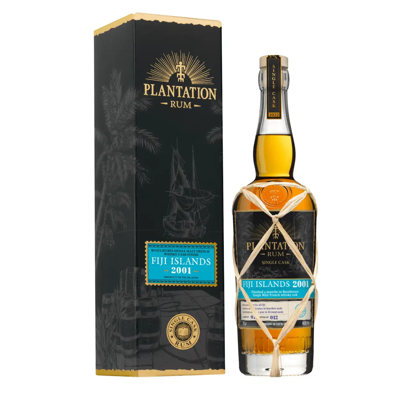Image of the front of the bottle of the rum Plantation Fiji Islands
