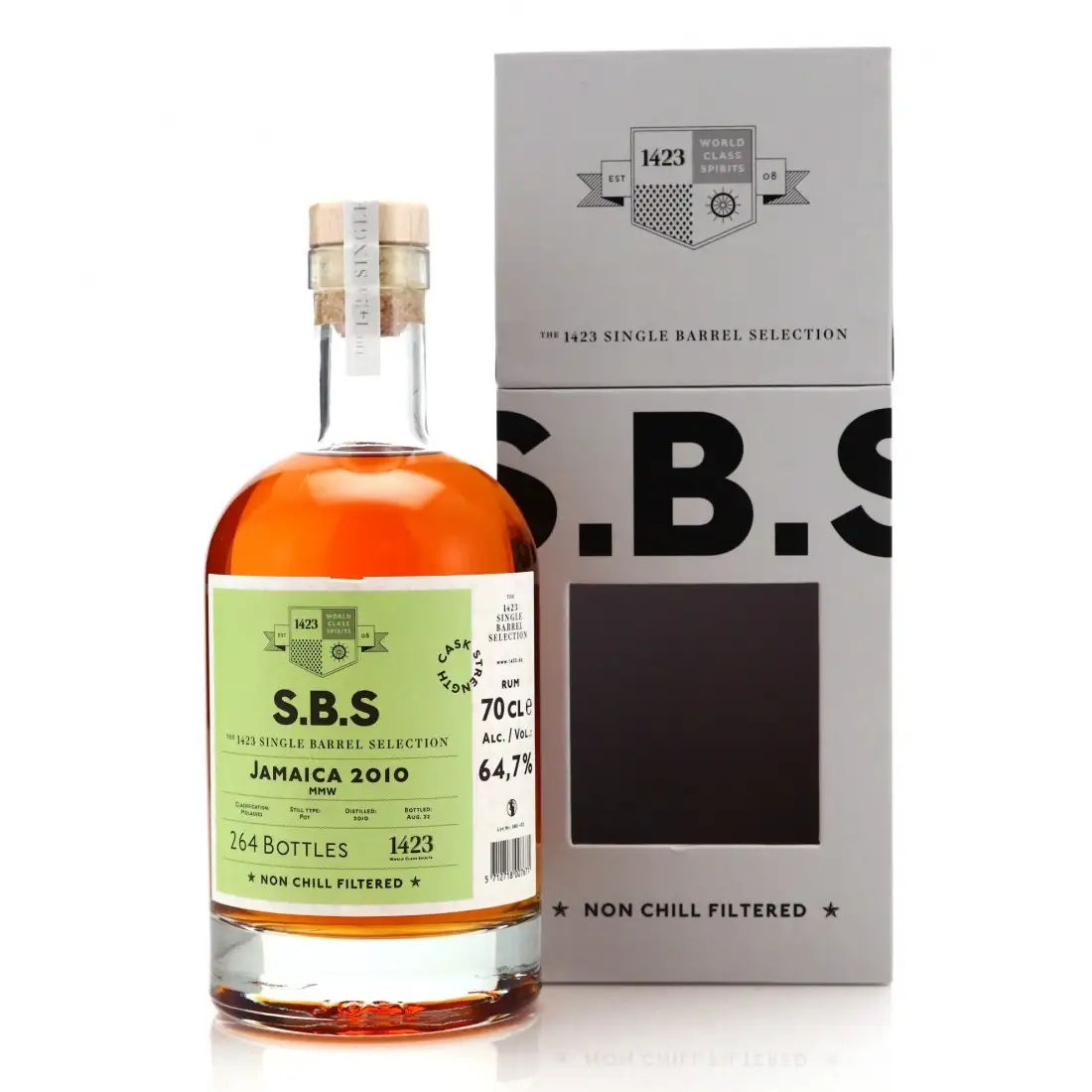 Image of the front of the bottle of the rumS.B.S Jamaica 2010 MMW