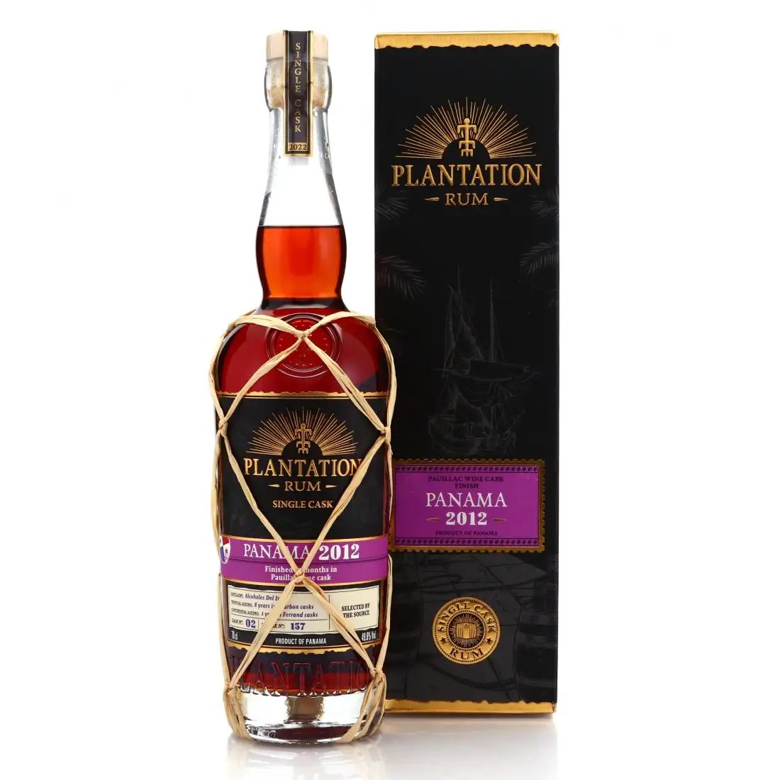 Image of the front of the bottle of the rum Plantation Panama (The Source)