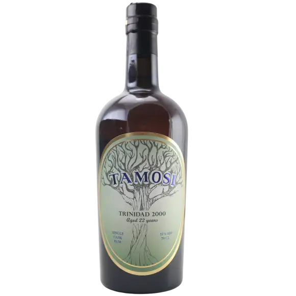 Image of the front of the bottle of the rum Tamosi Trinidad