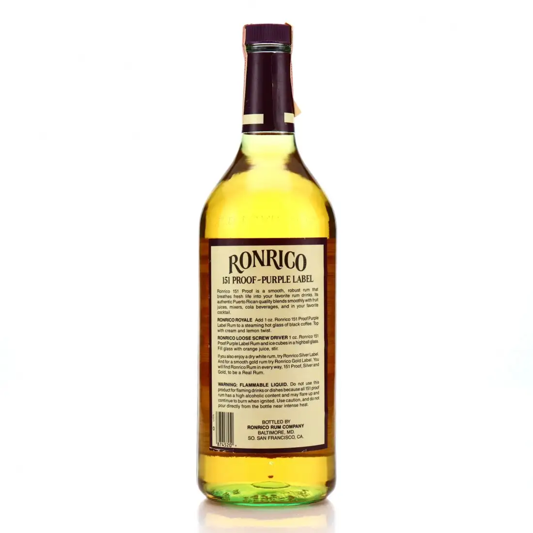 Hochauflösendes Bild der Flasche
