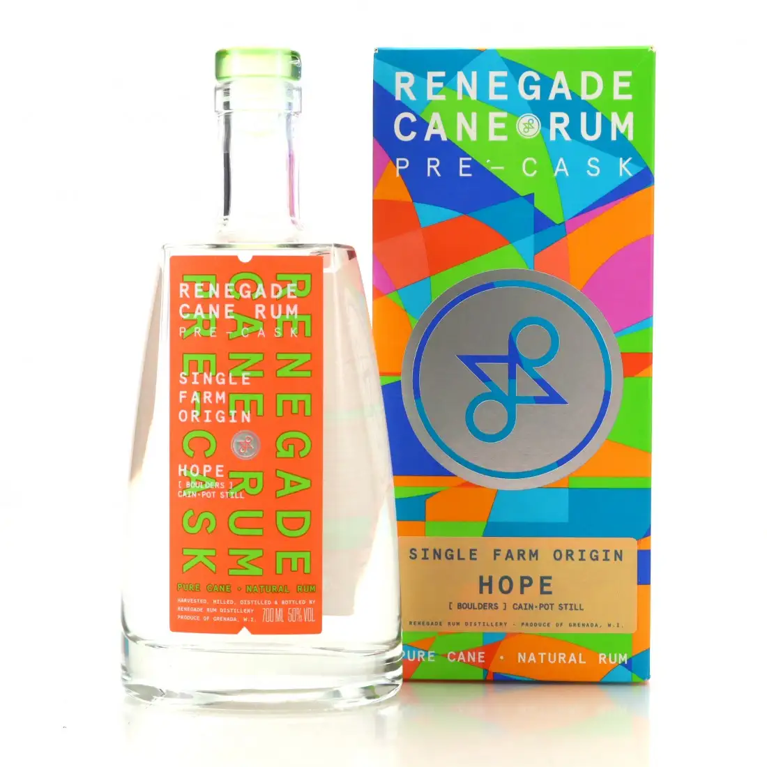 Image of the front of the bottle of the rum Pre-Cask Hope (Boulders)