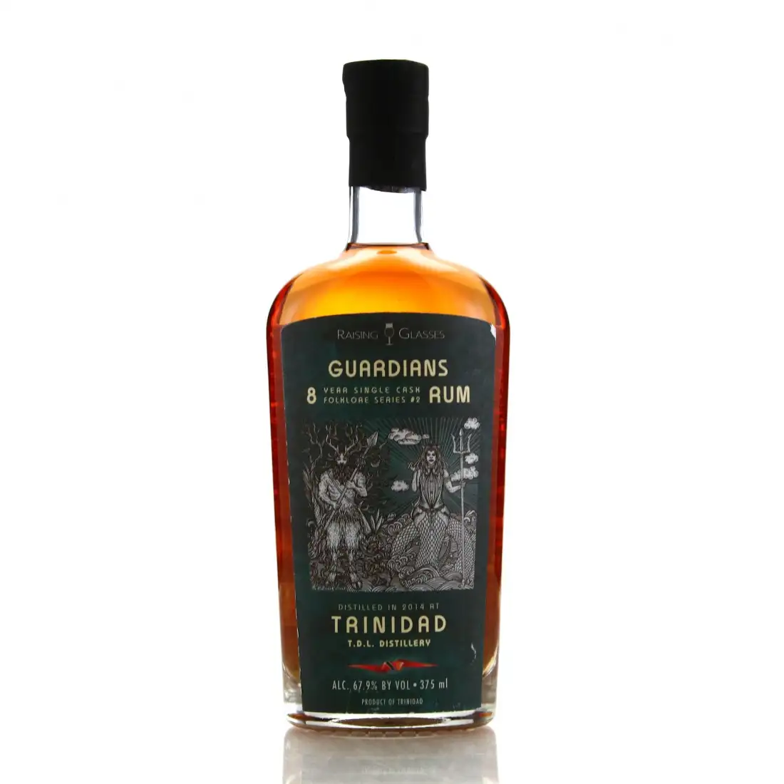 Image of the front of the bottle of the rum Guardians (Folklore Series #2)