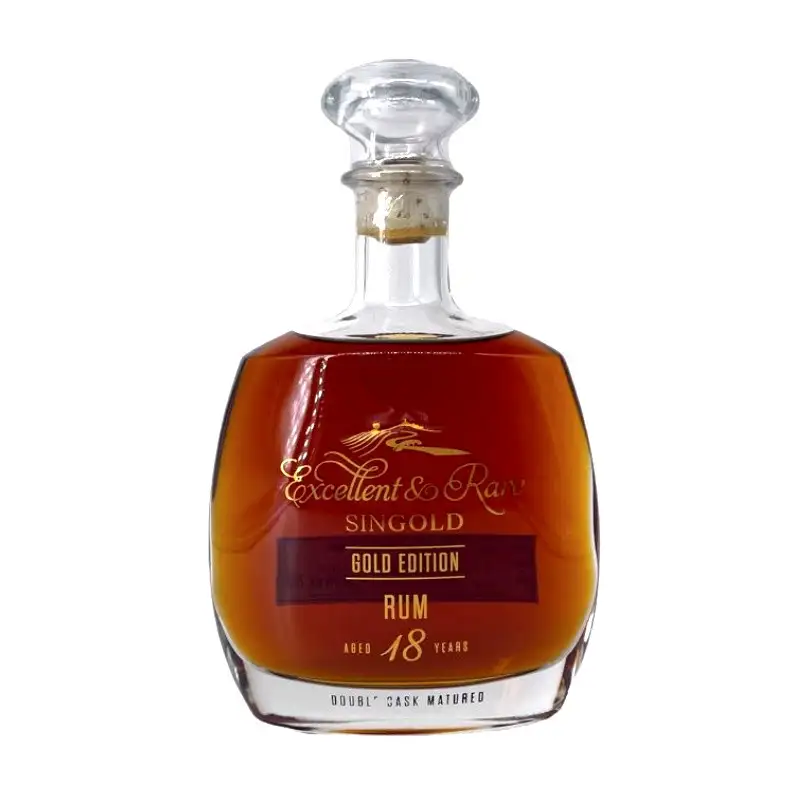 Image of the front of the bottle of the rumSingold Gold Edition