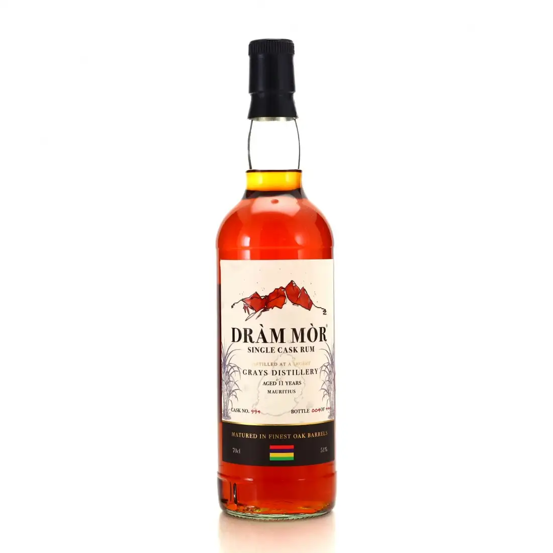 Image of the front of the bottle of the rum Single Cask Rum