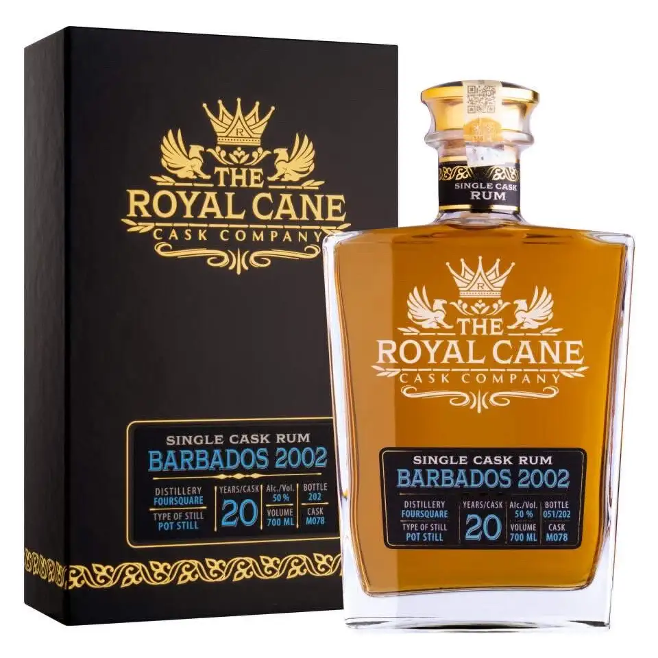 Image of the front of the bottle of the rum The Royal Cane Cask Company Single Cask Rum