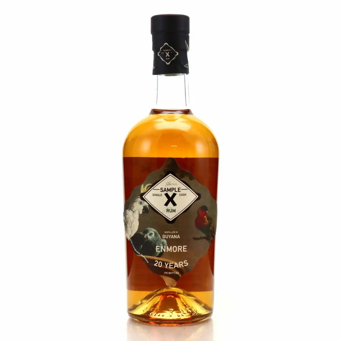 Image of the front of the bottle of the rum Sample X Enmore