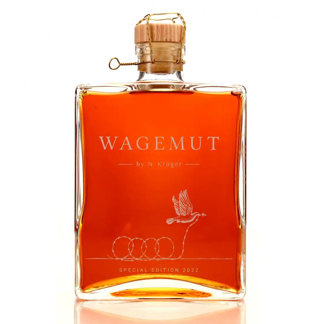 Image of the front of the bottle of the rumWagemut Special Edition 2022