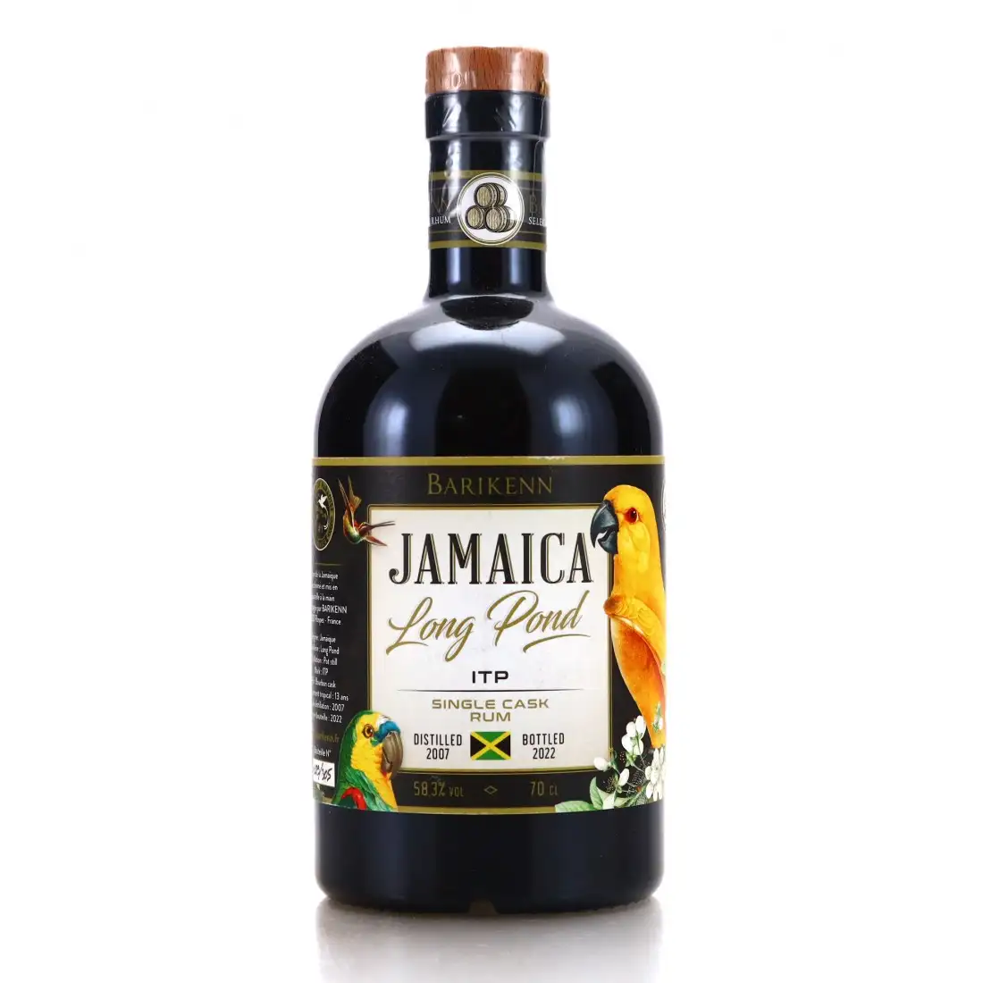 Image of the front of the bottle of the rum Jamaica ITP