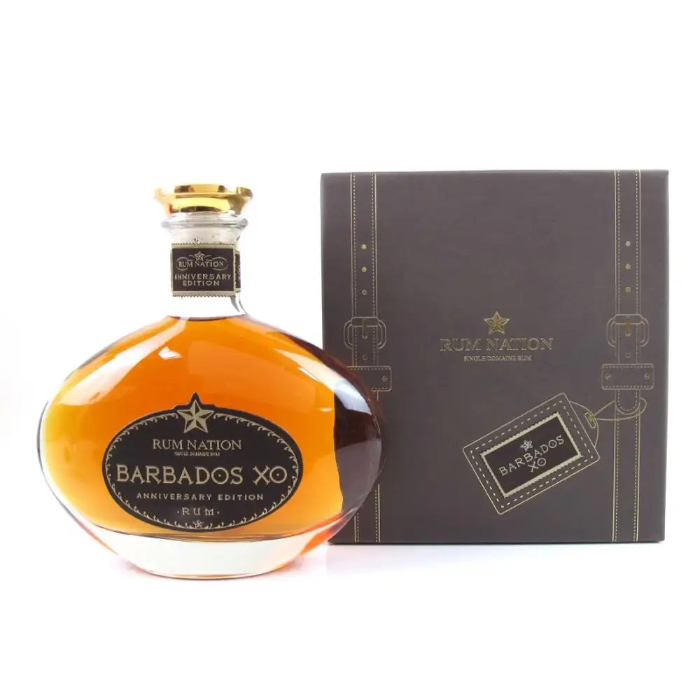 Image of the front of the bottle of the rum Barbados XO