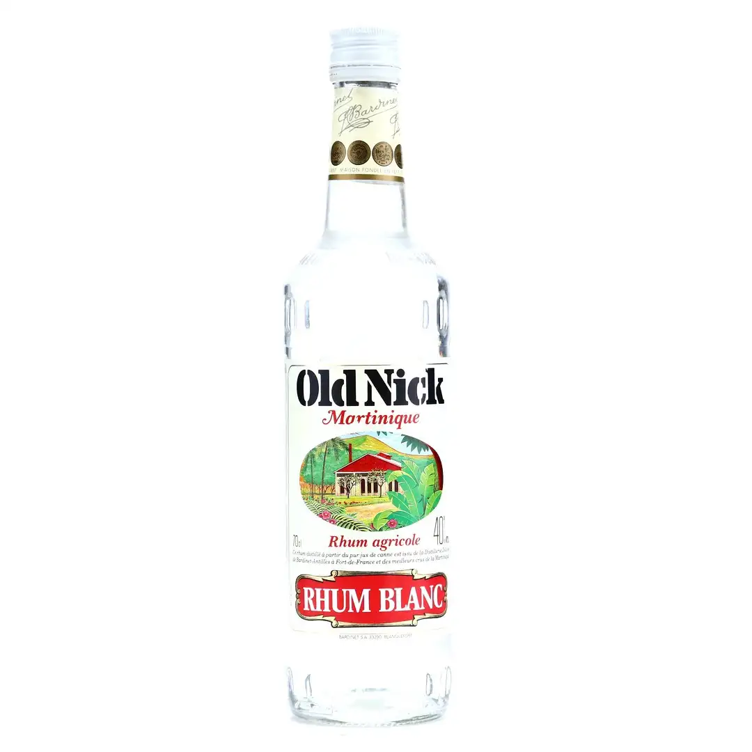 Image of the front of the bottle of the rum «Old Nick» Rhum Blanc Traditionel