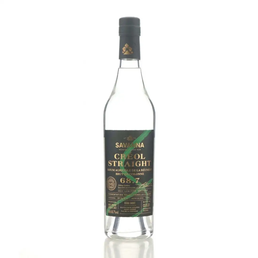 Image of the front of the bottle of the rumCréol Straight 2022 Limited Edition