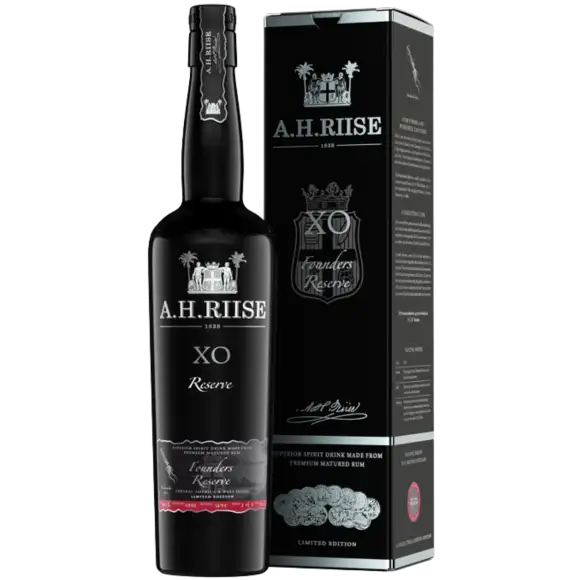 Image of the front of the bottle of the rum XO Founders Reserve 4th Edition