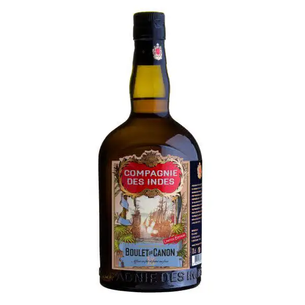 Image of the front of the bottle of the rum Boulet de Canon 13