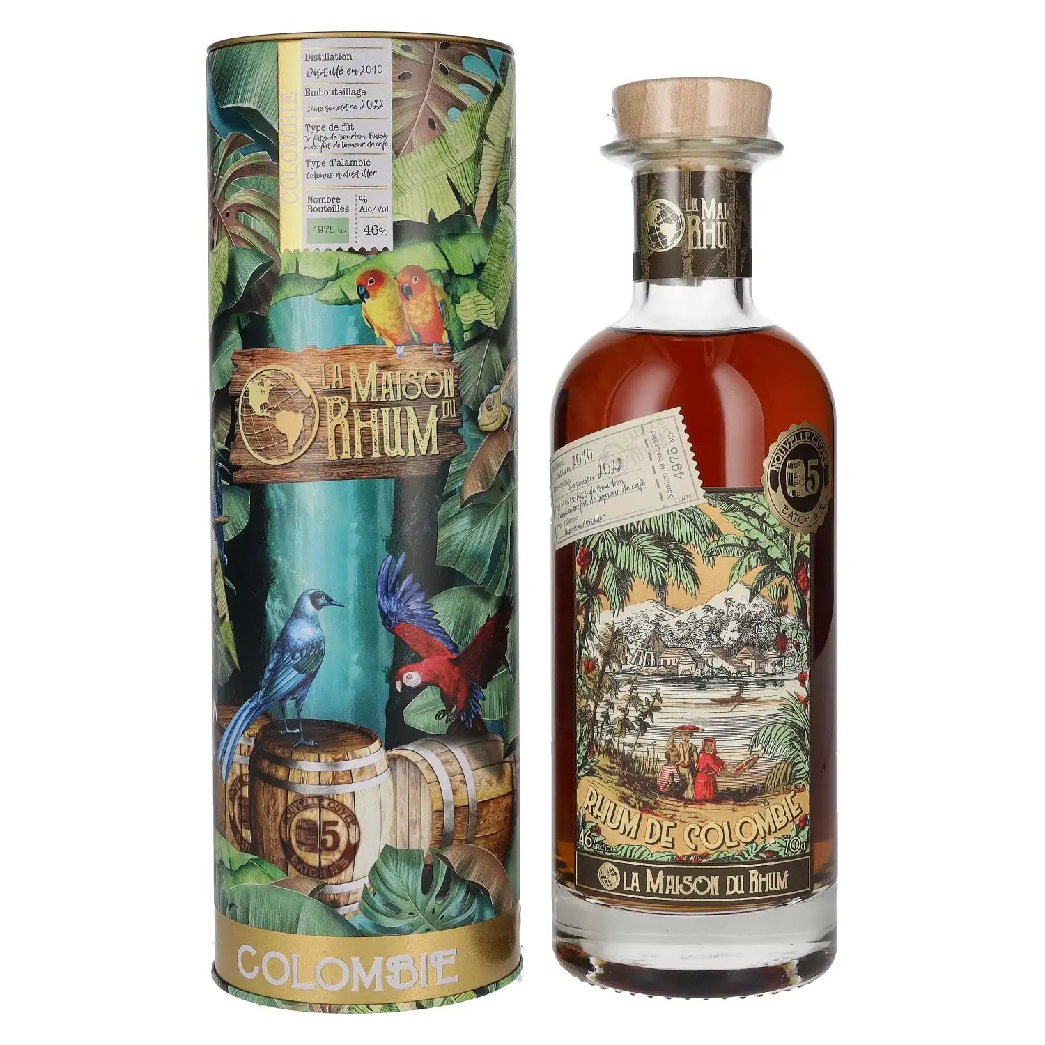 Image of the front of the bottle of the rum La Maison du Rhum #5