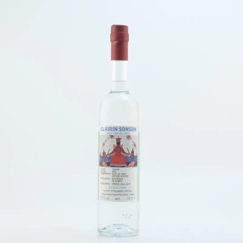 Image of the front of the bottle of the rum Clairin Sonson