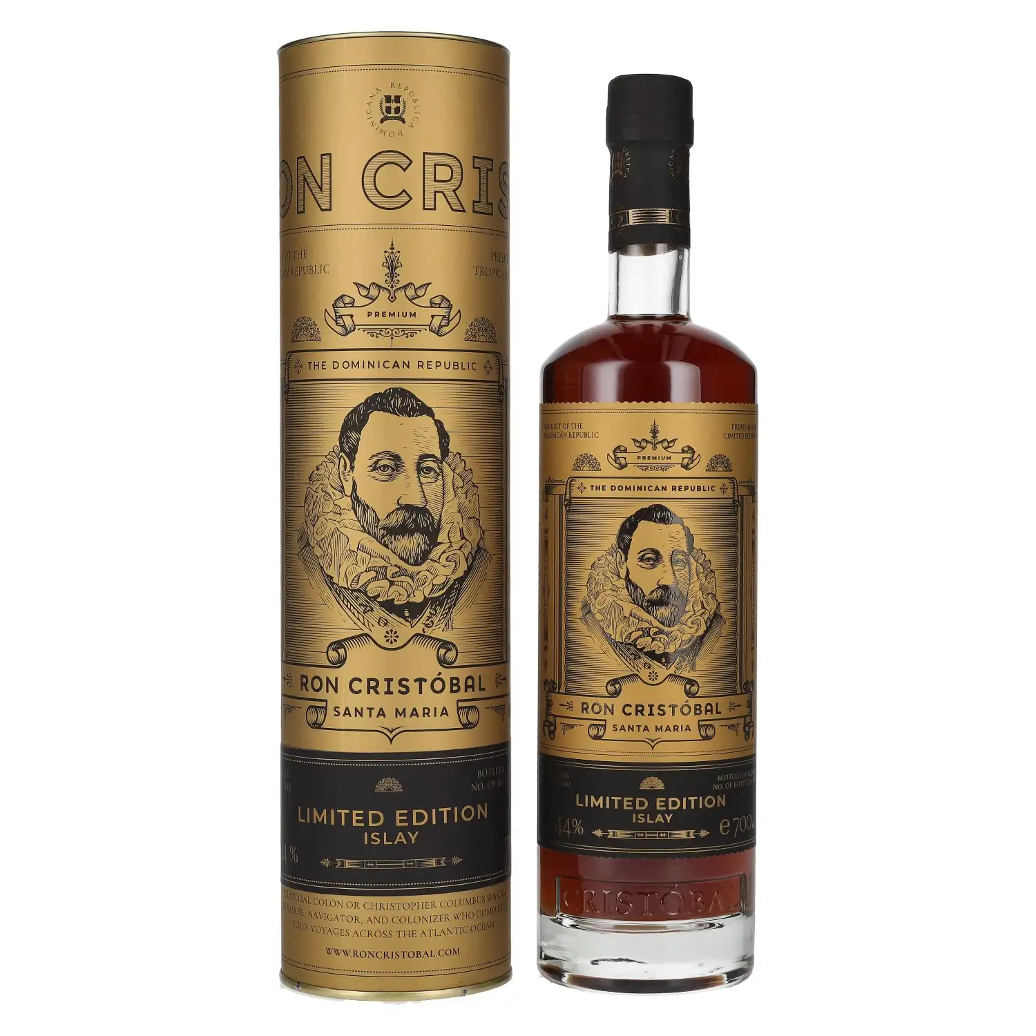 Image of the front of the bottle of the rumRon Cristóbal Santa Maria Islay Cask