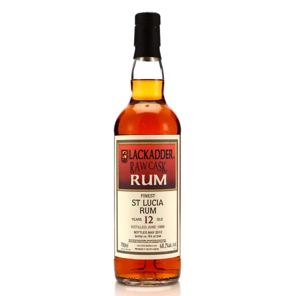 Image of the front of the bottle of the rum Raw Cask Rum