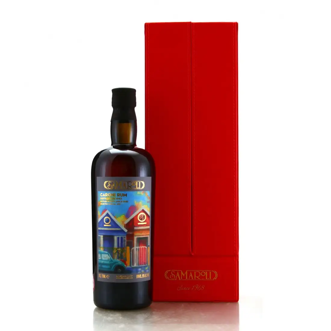 Image of the front of the bottle of the rum Caroni Rum