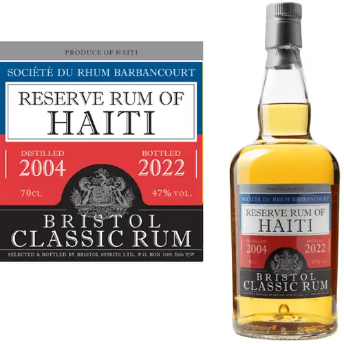 Image of the front of the bottle of the rumReserve Rum of Haiti
