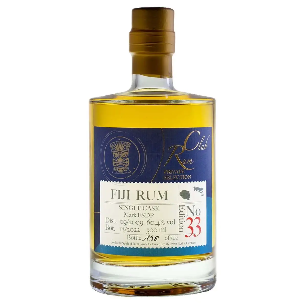 Image of the front of the bottle of the rum Rumclub Private Selection Ed. 33 FSDP