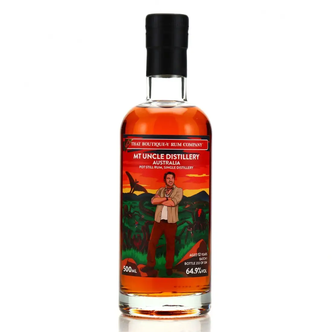 Image of the front of the bottle of the rum Australia NCS