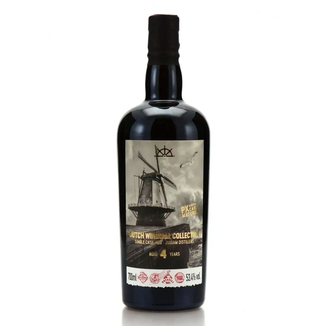 Image of the front of the bottle of the rum FRC Dutch Windmill Collection (Oranjemolen)