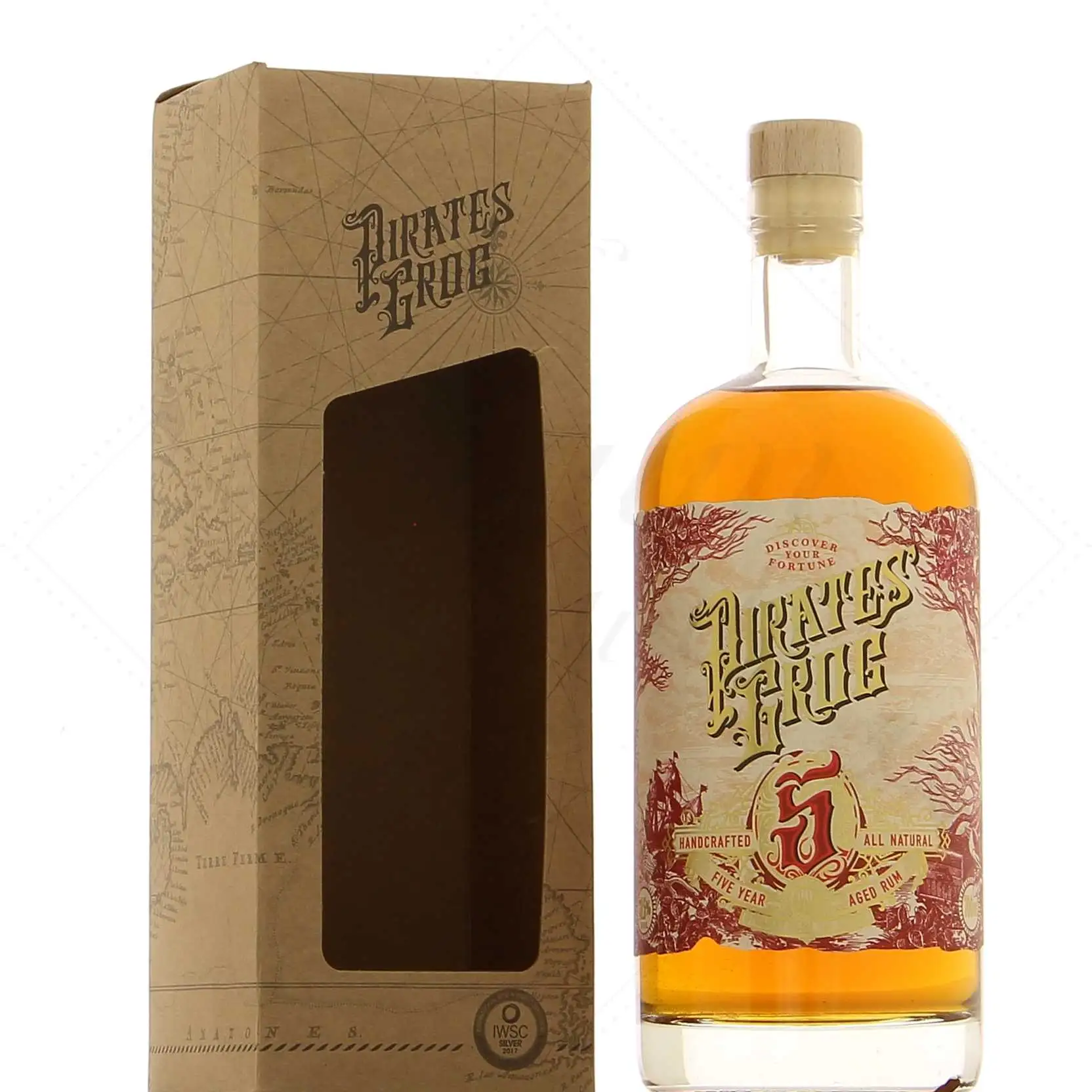 Bottle of Pirates Grog Handcrafted 5 All Natural