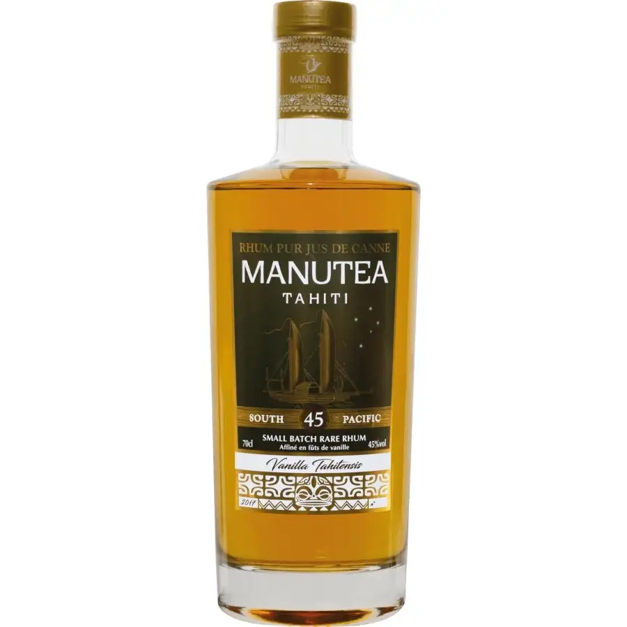 Image of the front of the bottle of the rum Tahiti Vanilla Tahitensis