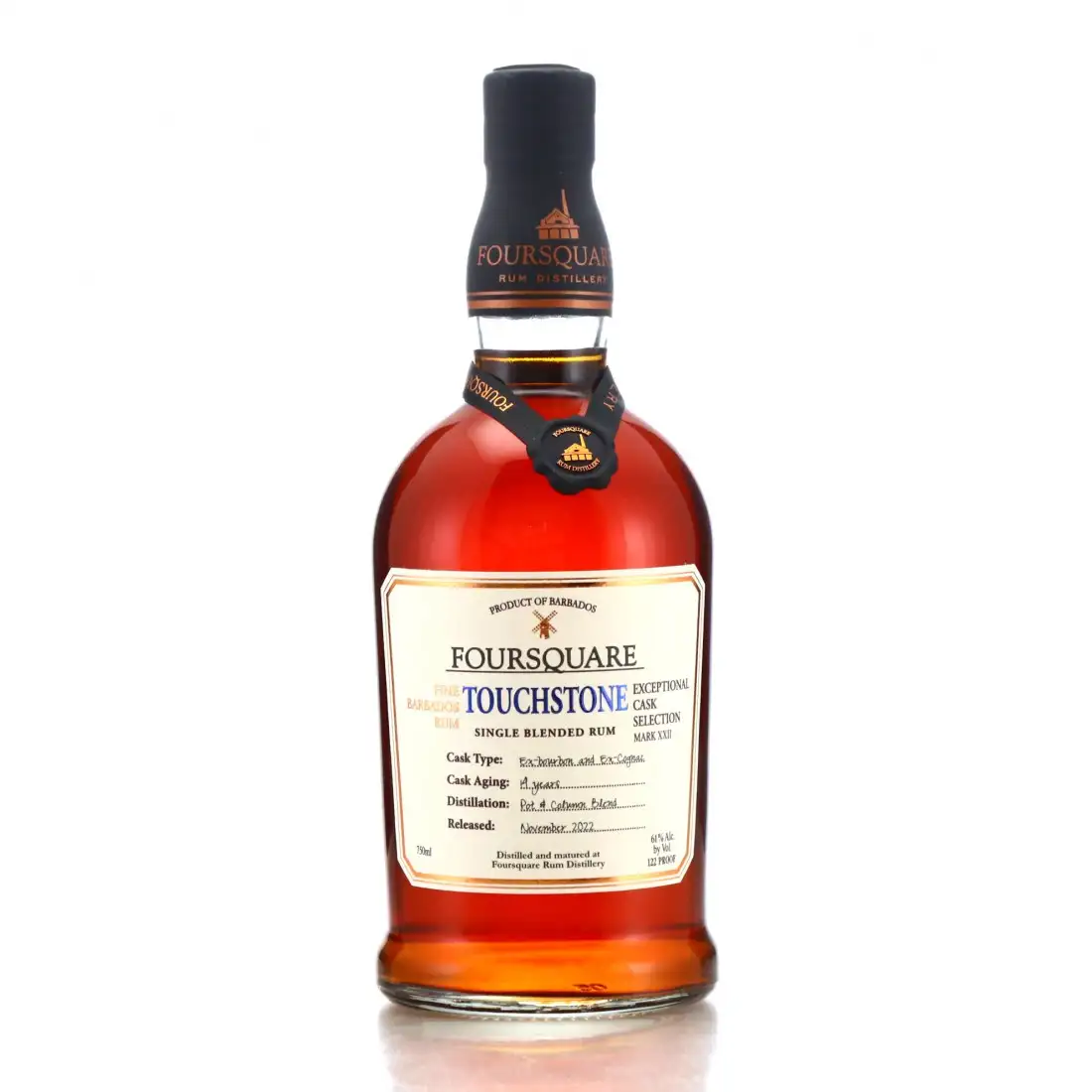 Image of the front of the bottle of the rum Exceptional Cask Selection XXII Touchstone