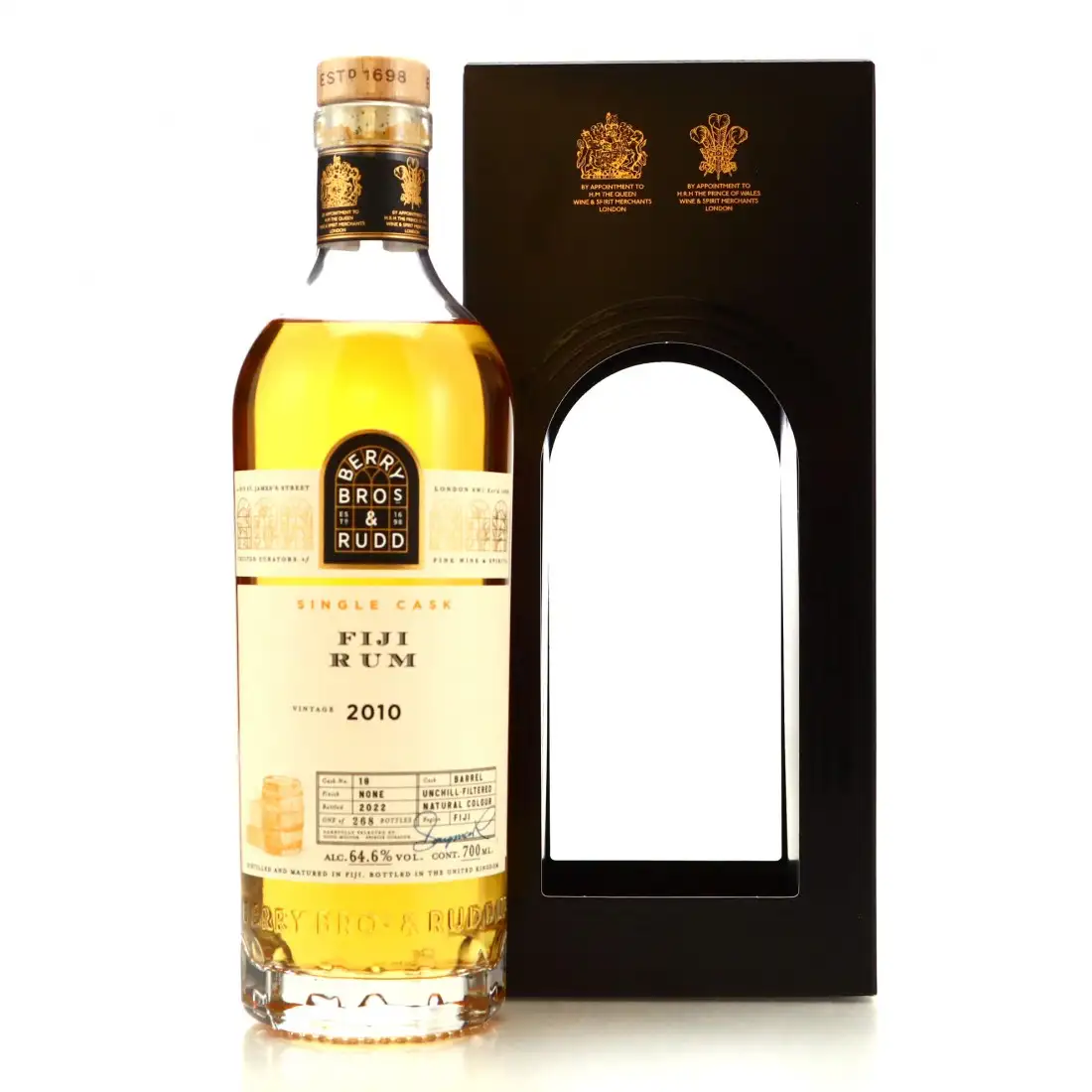 Image of the front of the bottle of the rumSingle Cask Fiji Rum