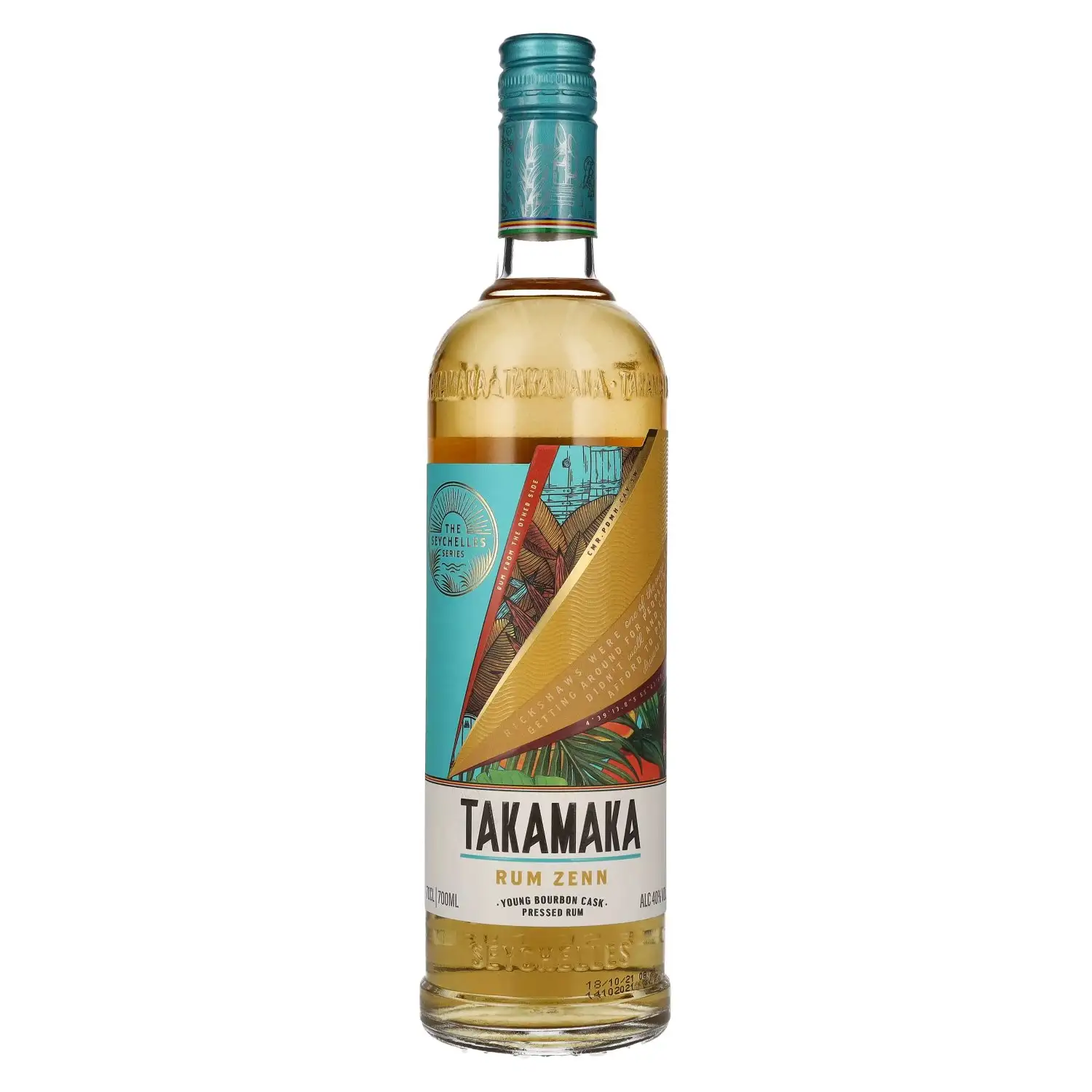 Image of the front of the bottle of the rumTakamaka Rum Zenn