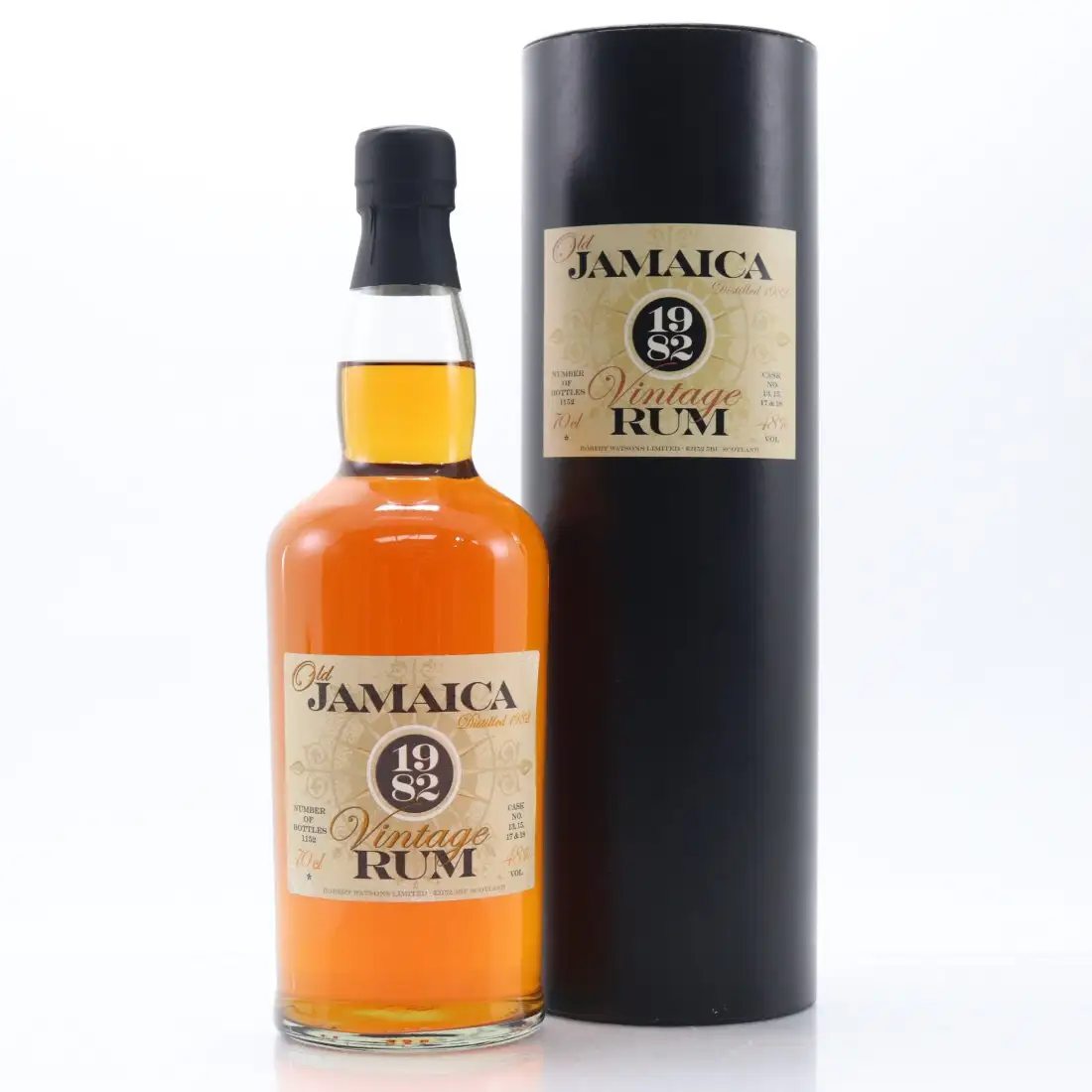 Image of the front of the bottle of the rum Old Jamaica Vintage Single Cask Rum