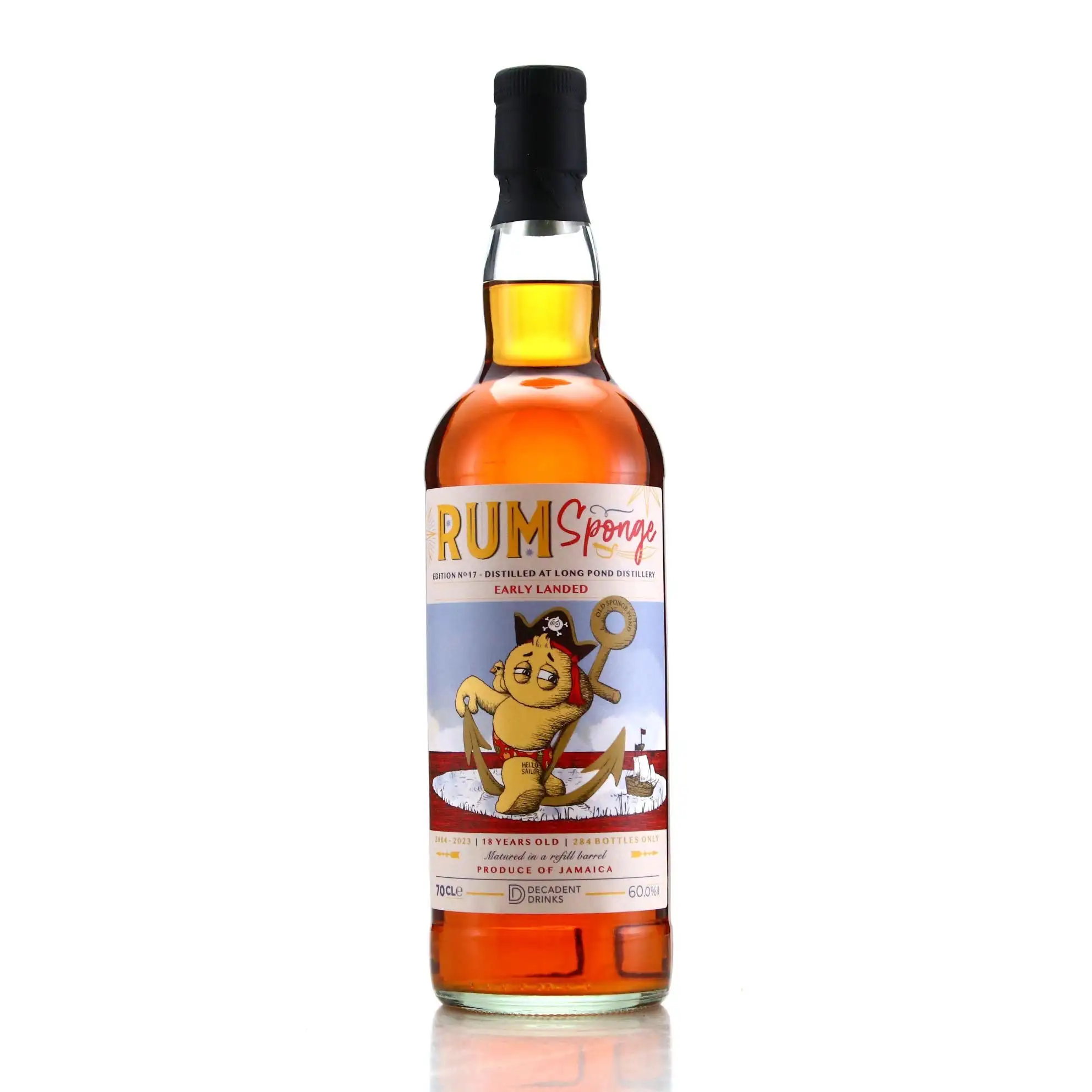 Image of the front of the bottle of the rum Rum Sponge No. 17 ITP