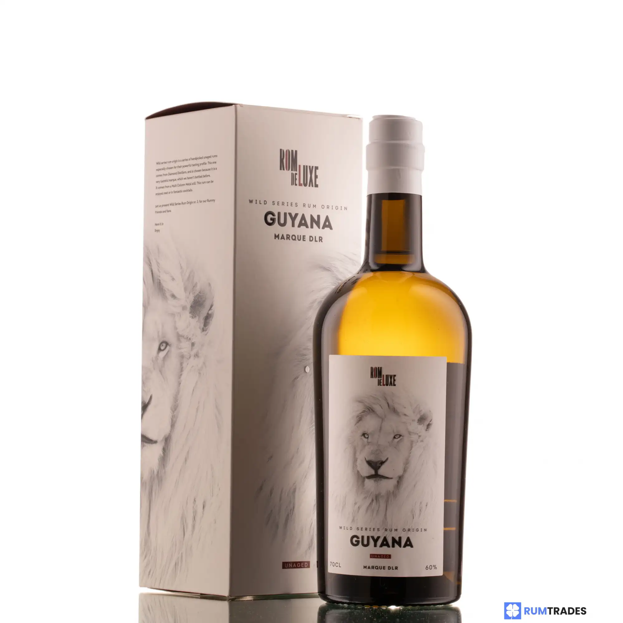Image of the front of the bottle of the rum Wild Series Rum Origin No. 3 Guyana DLR