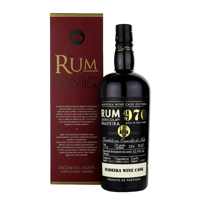 Bottle of 970 Madeira Wine Cask