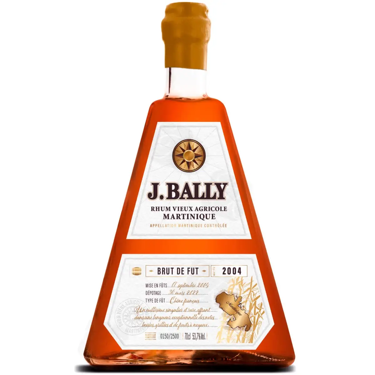 Rhum vieux Bally XO Carafe Héritage