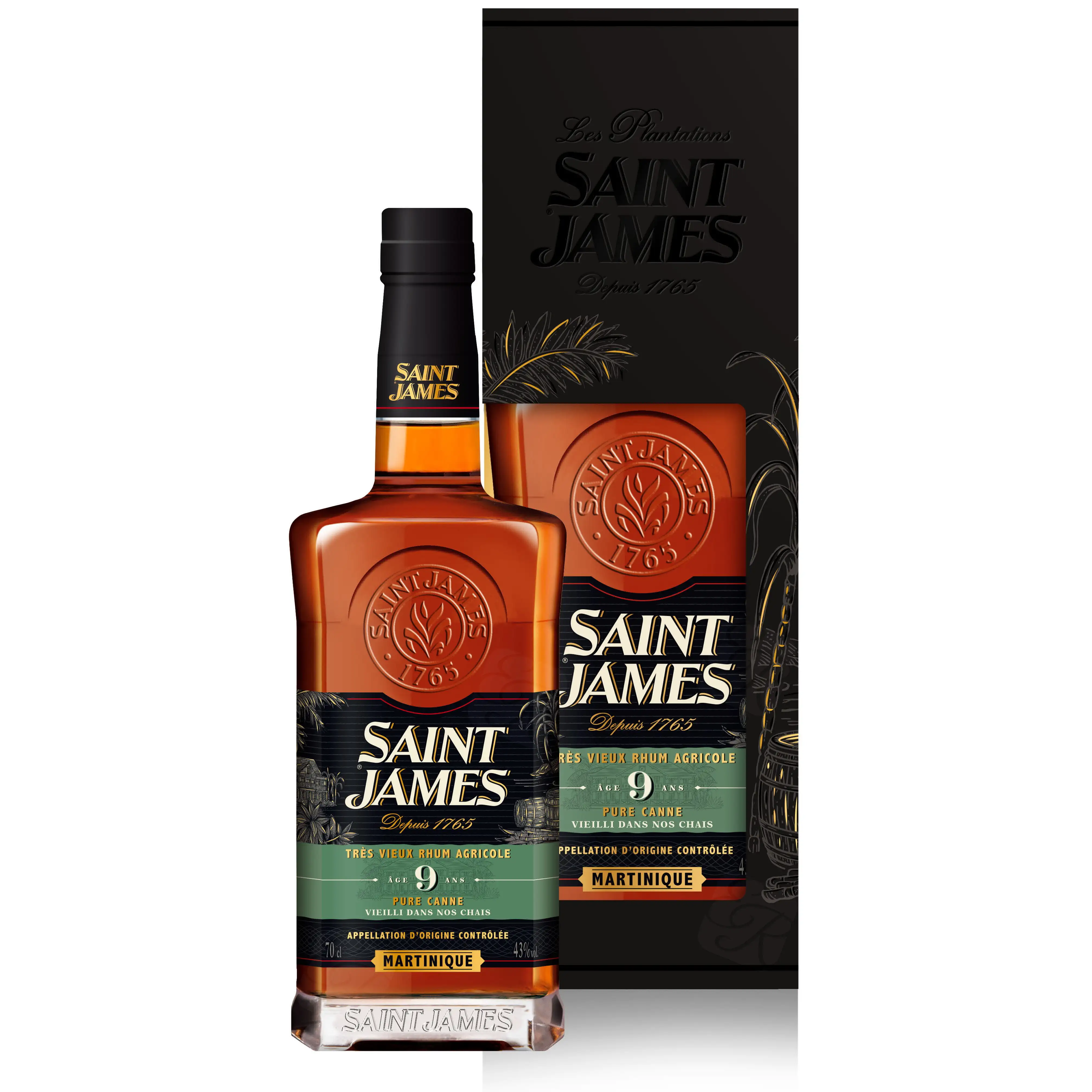 Image of the front of the bottle of the rum9 Ans (Très Vieux Rhum Agricole)