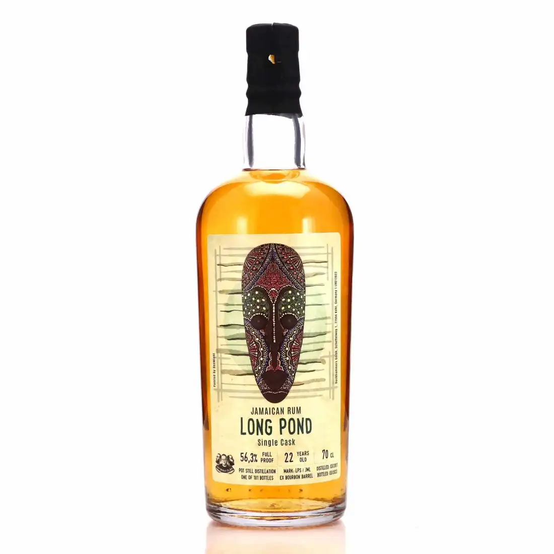 Image of the front of the bottle of the rumJamaican Rum LPS