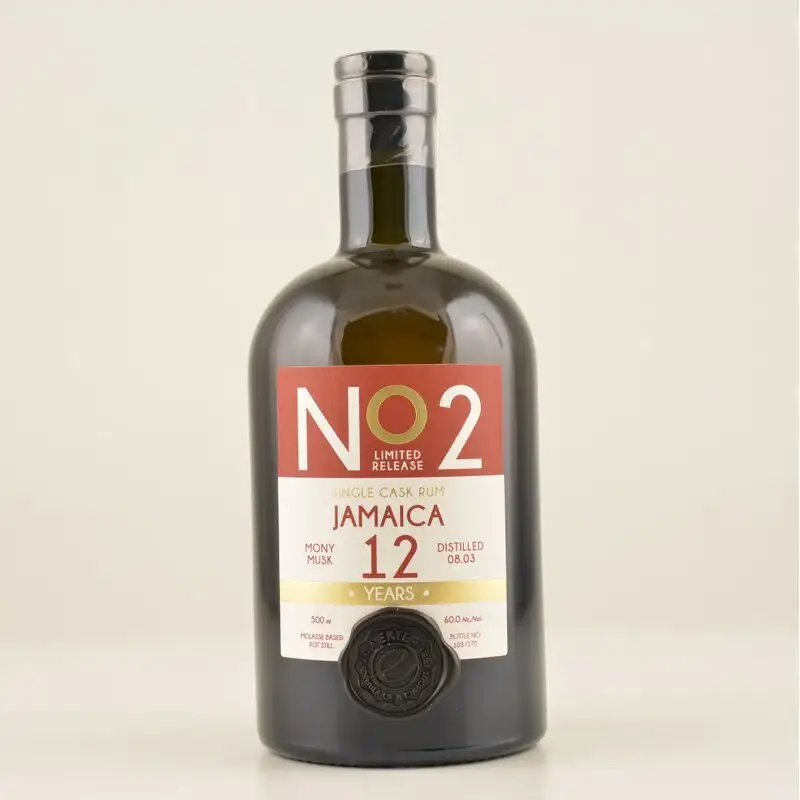 Image of the front of the bottle of the rum No2 Jamaica Rum