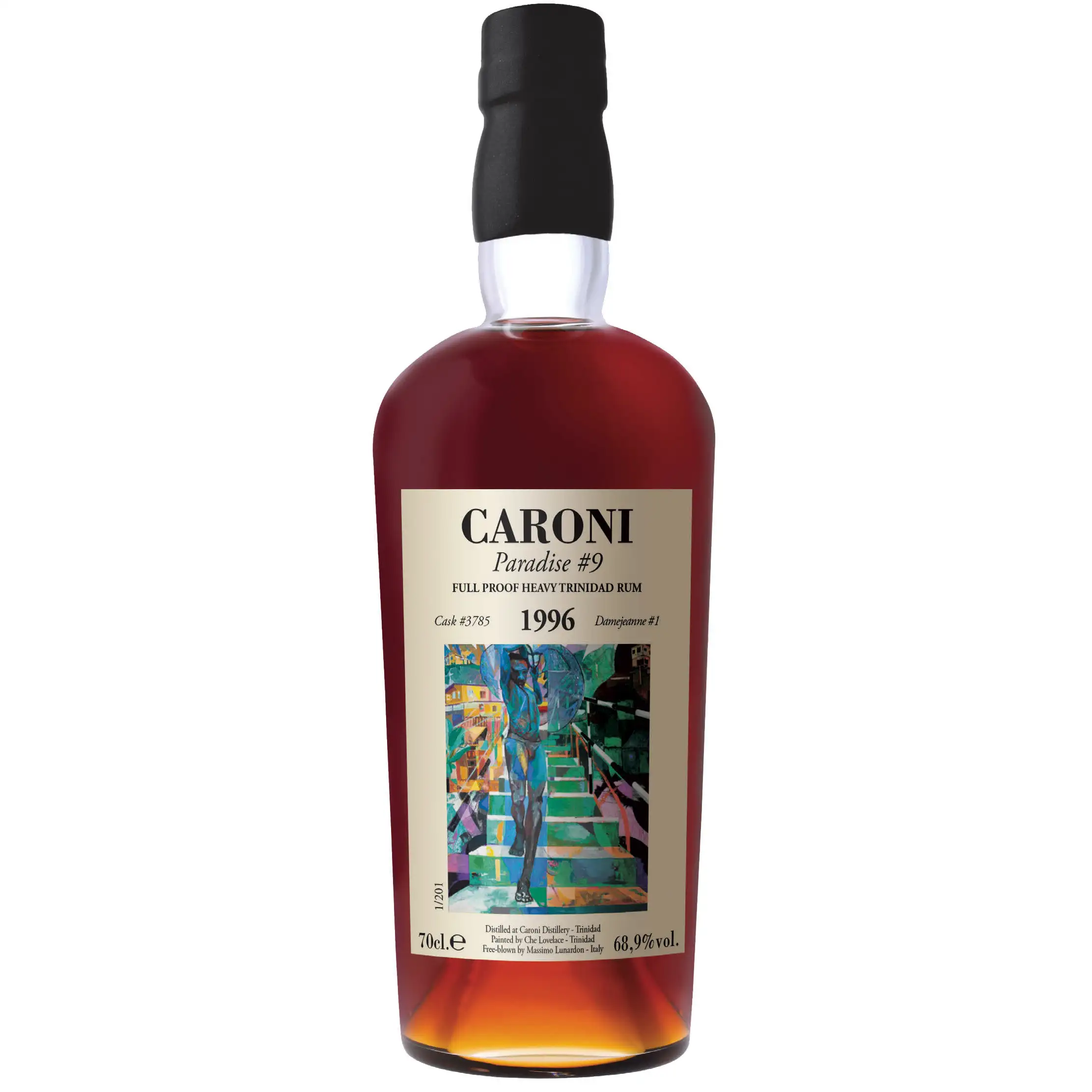 Image of the front of the bottle of the rumParadise #9
