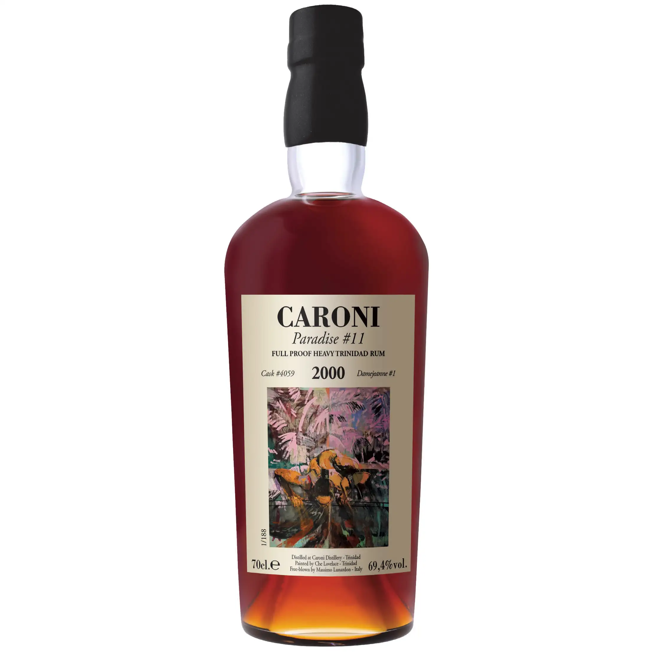 Image of the front of the bottle of the rumParadise #11