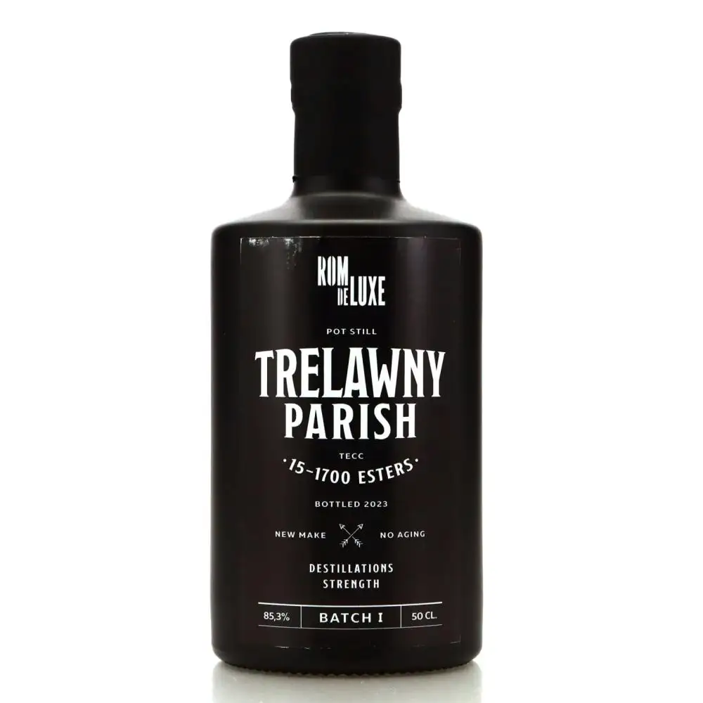 Image of the front of the bottle of the rumTrelawny Parish TECC