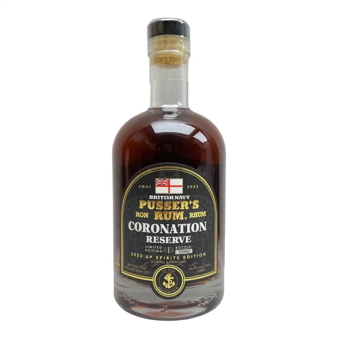 Image of the front of the bottle of the rum Coronation Reserve (2023 UP Spirits Edition)