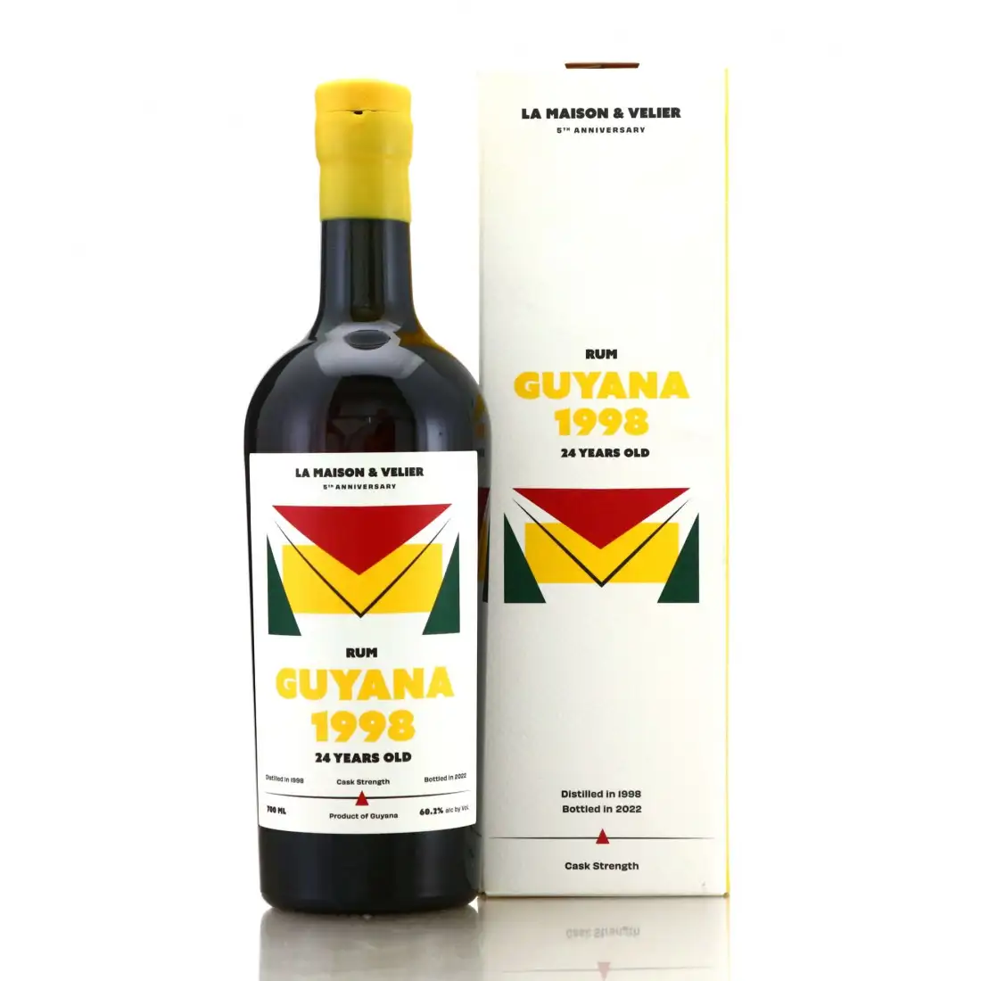 Image of the front of the bottle of the rum Rum Guyana (Flag Series)