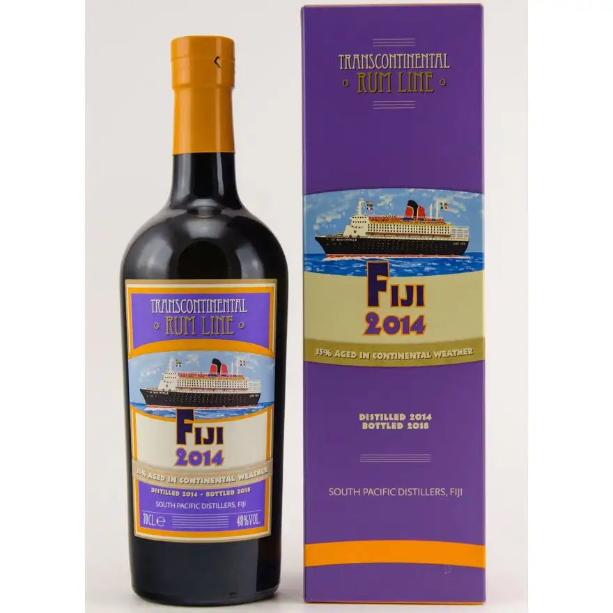 Image of the front of the bottle of the rum Fiji