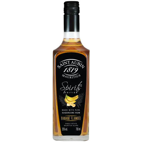 Image of the front of the bottle of the rumSpirits Edition - Banane Flambée